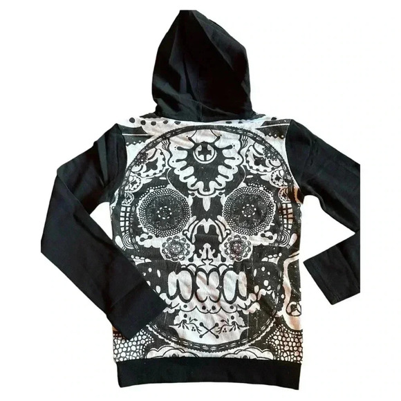NWT Skull Hoodie by One Teaspoon (XS) - Picture 1 of 7